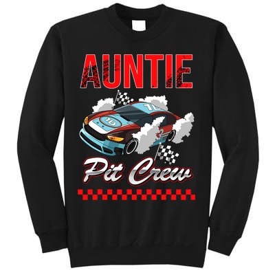 Race Car Birthday Party Racing Family Auntie Pit Crew Sweatshirt