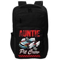 Race Car Birthday Party Racing Family Auntie Pit Crew Impact Tech Backpack