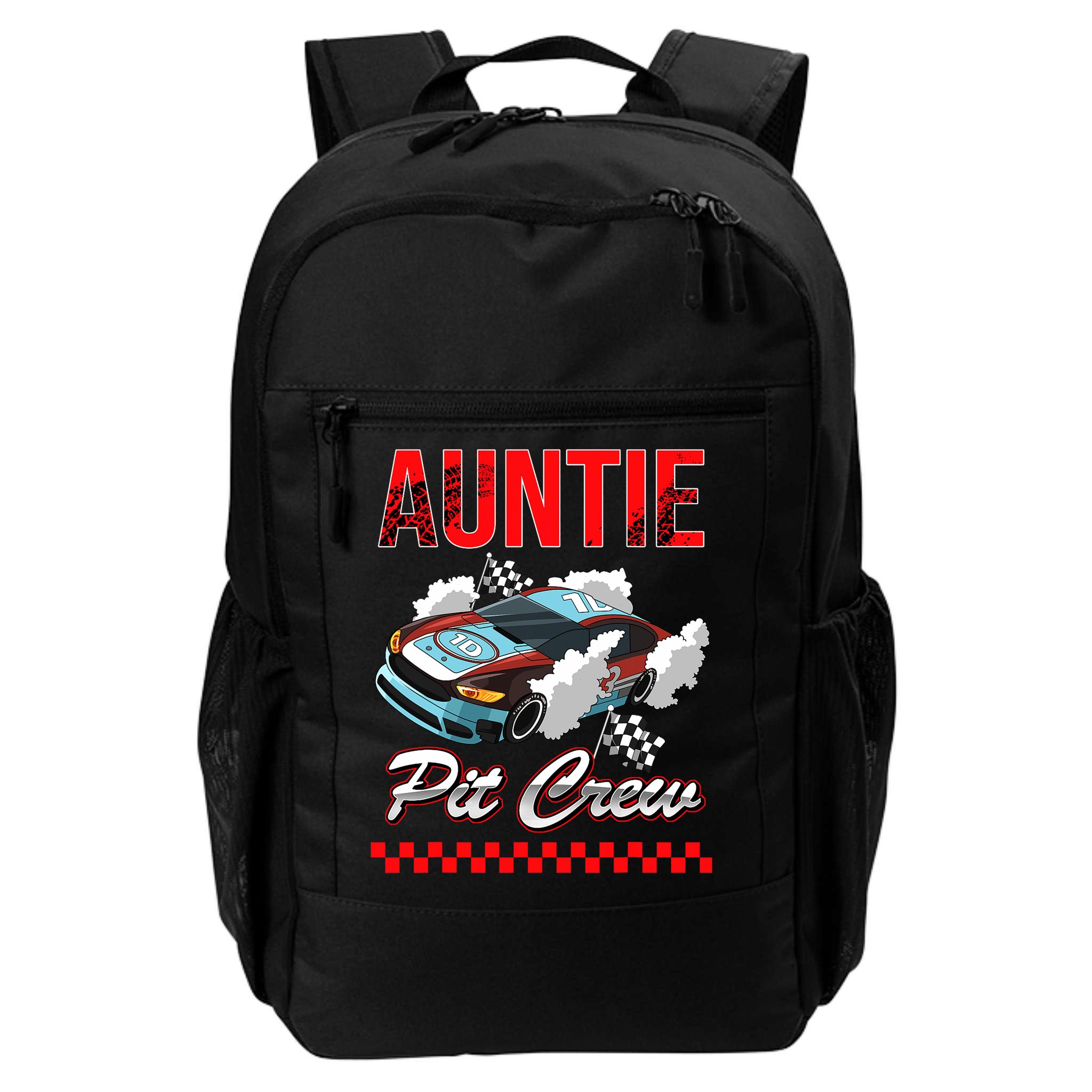 Race Car Birthday Party Racing Family Auntie Pit Crew Backpack