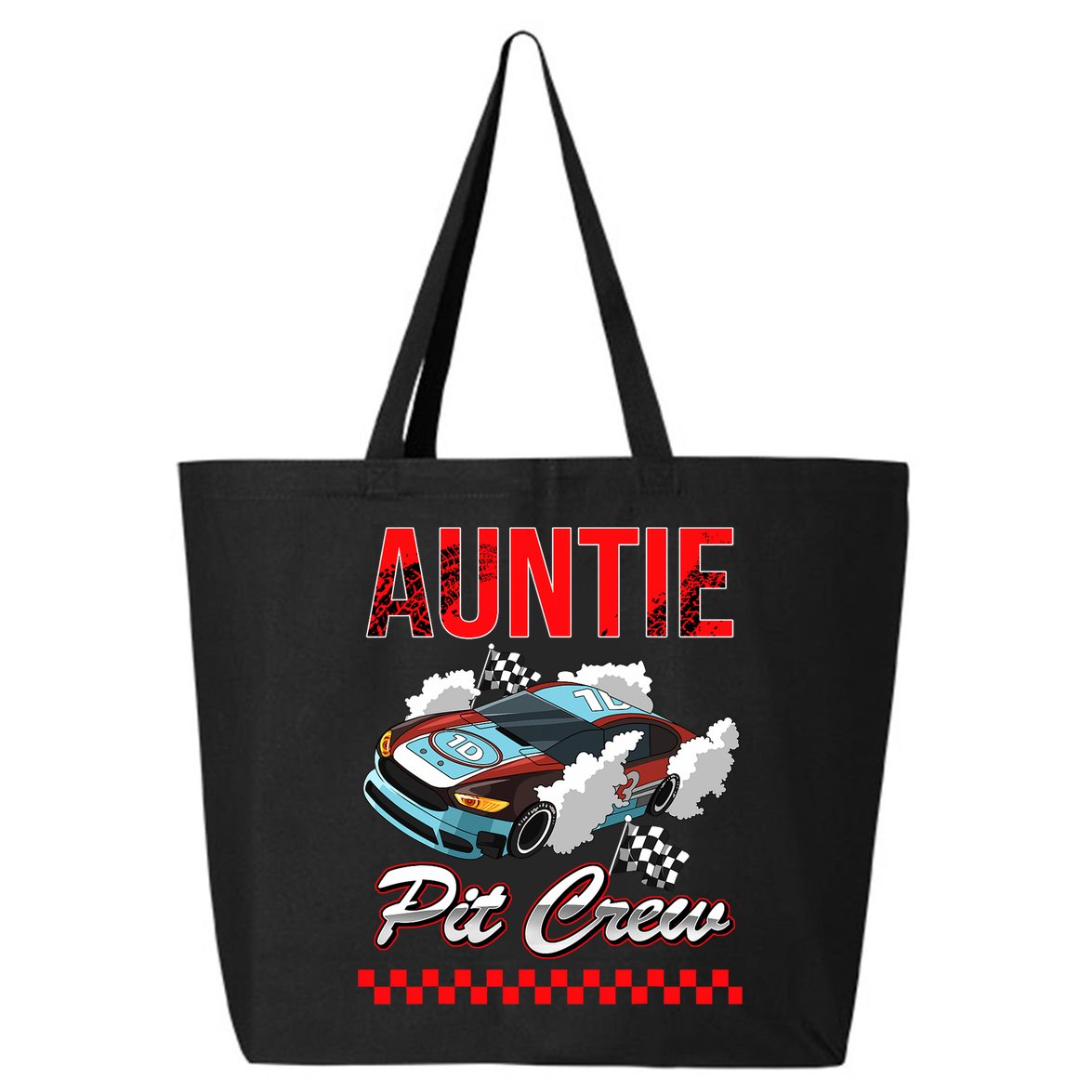 Race Car Birthday Party Racing Family Auntie Pit Crew 25L Jumbo Tote