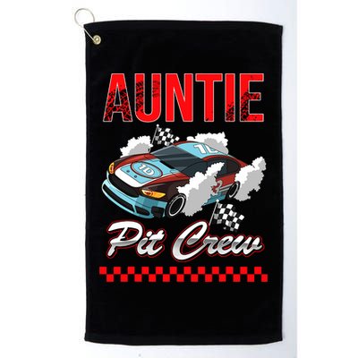 Race Car Birthday Party Racing Family Auntie Pit Crew Golf Towel