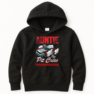 Race Car Birthday Party Racing Family Auntie Pit Crew Kids Hoodie