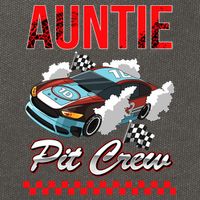 Race Car Birthday Party Racing Family Auntie Pit Crew Cotton Canvas Backpack