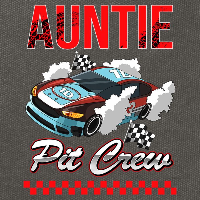 Race Car Birthday Party Racing Family Auntie Pit Crew Cotton Canvas Backpack