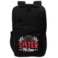 Race Car Birthday Party Racing Family Sister Pit Crew Impact Tech Backpack