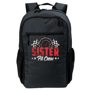 Race Car Birthday Party Racing Family Sister Pit Crew Daily Commute Backpack