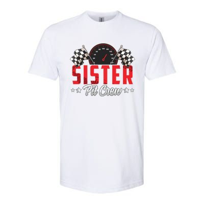 Race Car Birthday Party Racing Family Sister Pit Crew Softstyle® CVC T-Shirt