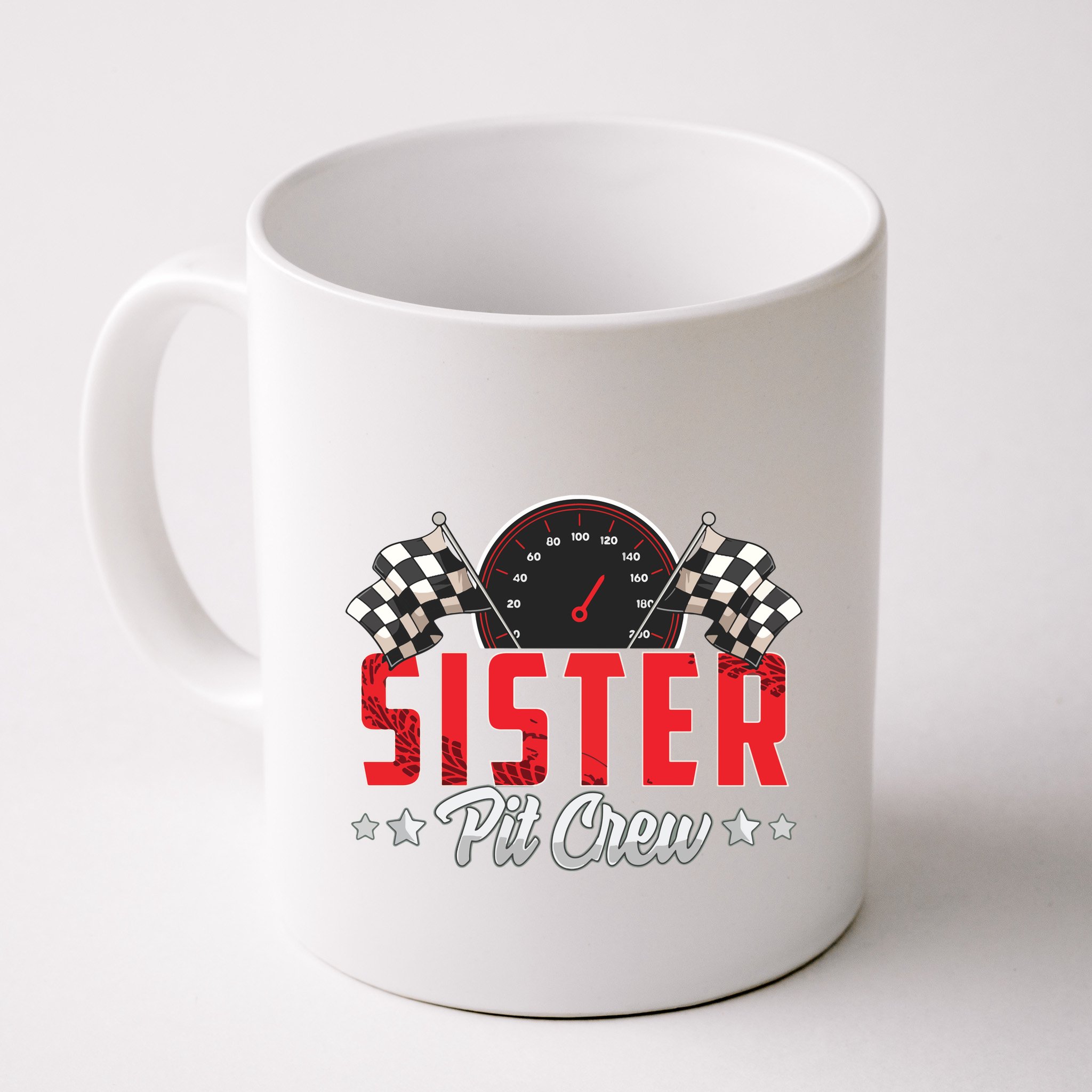 Race Car Birthday Party Racing Family Sister Pit Crew Mug