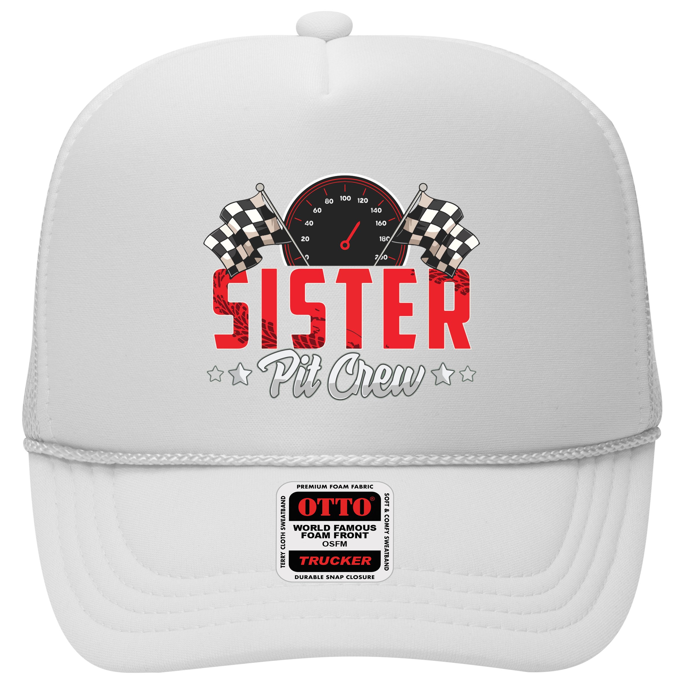 Race Car Birthday Party Racing Family Sister Pit Crew Hat