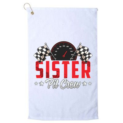 Race Car Birthday Party Racing Family Sister Pit Crew Golf Towel