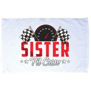 Race Car Birthday Party Racing Family Sister Pit Crew Microfiber Hand Towel