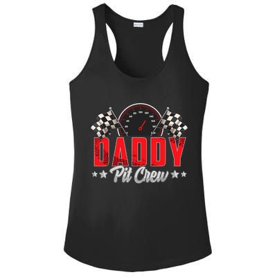 Race Car Birthday Party Racing Family Daddy Pit Crew Ladies PosiCharge Competitor Racerback Tank