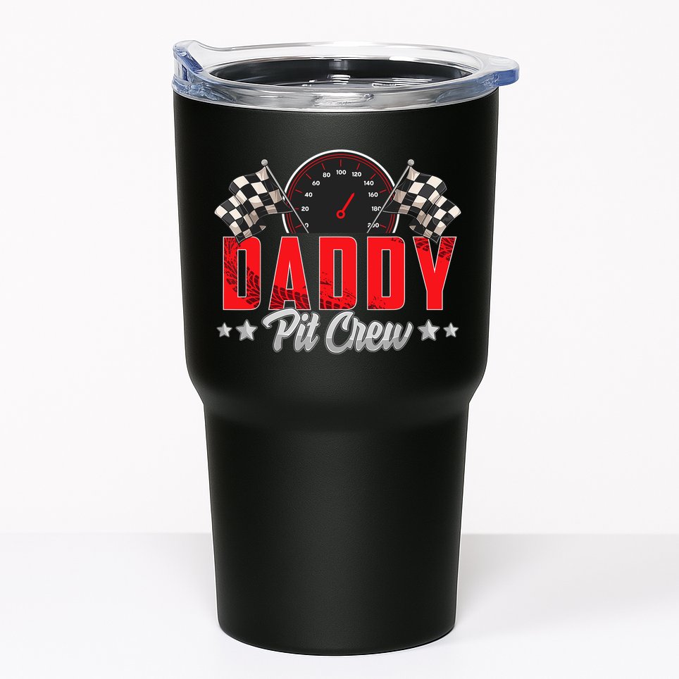 Race Car Birthday Party Racing Family Daddy Pit Crew Tumbler