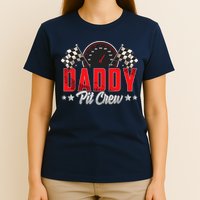 Race Car Birthday Party Racing Family Daddy Pit Crew T-Shirt
