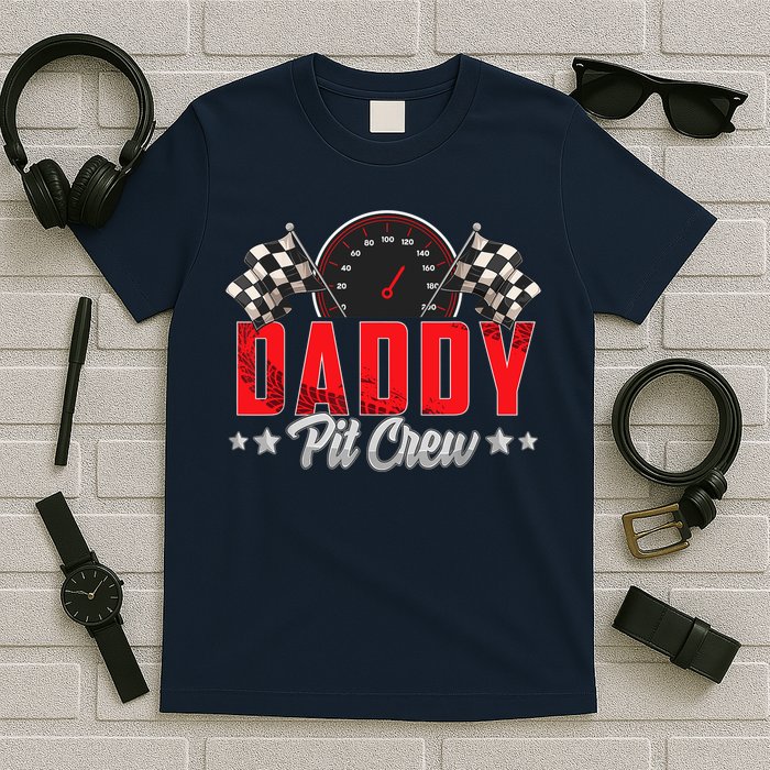 Race Car Birthday Party Racing Family Daddy Pit Crew T-Shirt