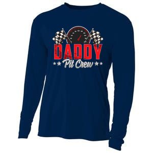 Race Car Birthday Party Racing Family Daddy Pit Crew Cooling Performance Long Sleeve Crew