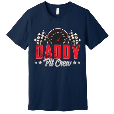 Race Car Birthday Party Racing Family Daddy Pit Crew Premium T-Shirt