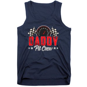 Race Car Birthday Party Racing Family Daddy Pit Crew Tank Top