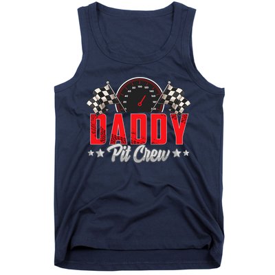 Race Car Birthday Party Racing Family Daddy Pit Crew Tank Top