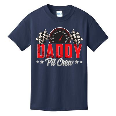 Race Car Birthday Party Racing Family Daddy Pit Crew Kids T-Shirt