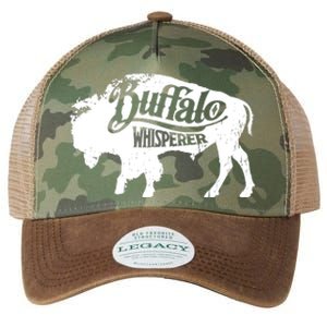 Retro Cute Buffalo Silhouette Bison Whisperer Tee Legacy Tie Dye Trucker Hat