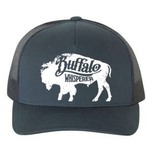 Retro Cute Buffalo Silhouette Bison Whisperer Tee Yupoong Adult 5-Panel Trucker Hat