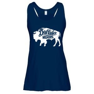 Retro Cute Buffalo Silhouette Bison Whisperer Tee Ladies Essential Flowy Tank