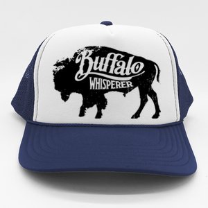 Retro Cute Buffalo Silhouette Bison Whisperer Tee Trucker Hat