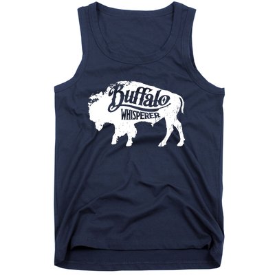 Retro Cute Buffalo Silhouette Bison Whisperer Tee Tank Top