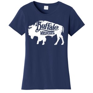 Retro Cute Buffalo Silhouette Bison Whisperer Tee Women's T-Shirt