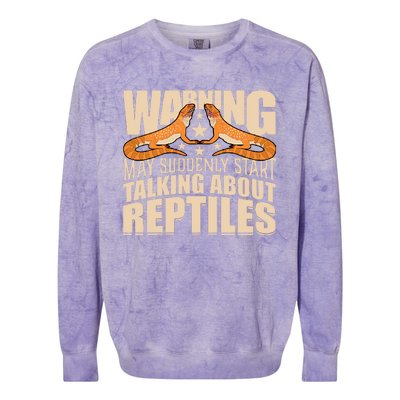 Reptiles Cute Bearded Dragon Colorblast Crewneck Sweatshirt