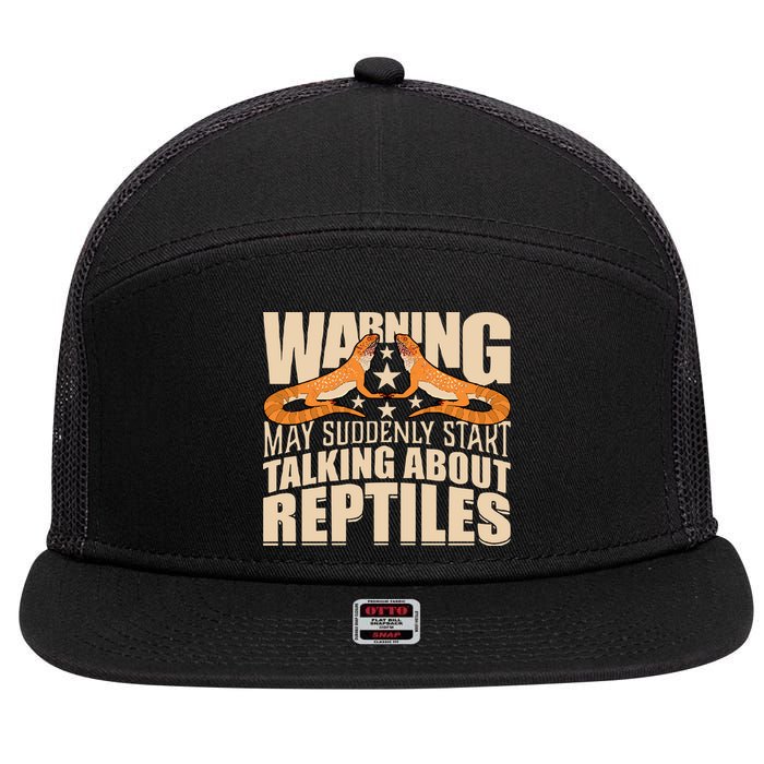 Reptiles Cute Bearded Dragon 7 Panel Mesh Trucker Snapback Hat