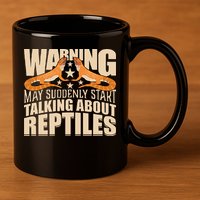Reptiles Cute Bearded Dragon 11oz C Handle Ceramic Mug