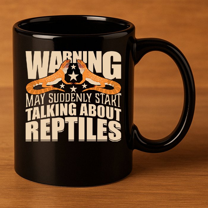 Reptiles Cute Bearded Dragon 11oz C Handle Ceramic Mug