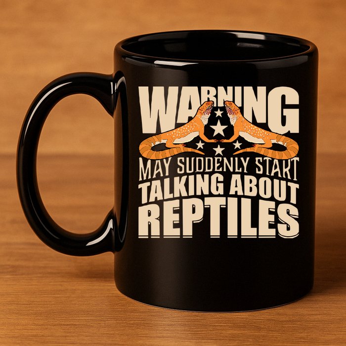 Reptiles Cute Bearded Dragon 11oz C Handle Ceramic Mug