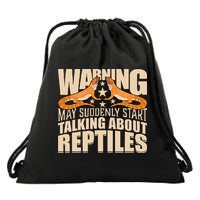 Reptiles Cute Bearded Dragon Drawstring Bag
