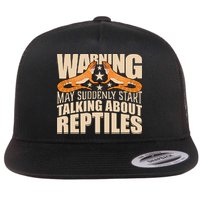 Reptiles Cute Bearded Dragon Flat Bill Trucker Hat