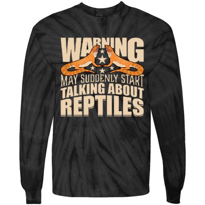 Reptiles Cute Bearded Dragon Tie-Dye Long Sleeve Shirt