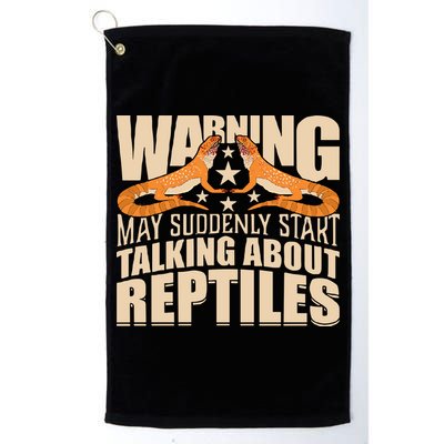 Reptiles Cute Bearded Dragon Golf Towel