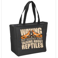 Reptiles Cute Bearded Dragon Zip Tote Bag