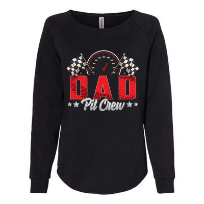 Race Car Birthday Party Racing Family Dad Pit Crew Womens California Wash Sweatshirt