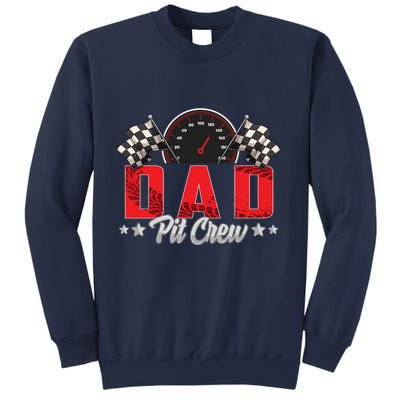 Race Car Birthday Party Racing Family Dad Pit Crew Sweatshirt