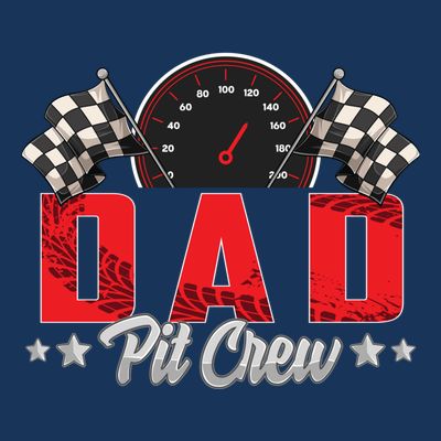 Race Car Birthday Party Racing Family Dad Pit Crew T-Shirt