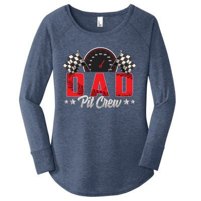 Race Car Birthday Party Racing Family Dad Pit Crew Women's Perfect Tri Tunic Long Sleeve Shirt