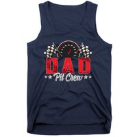 Race Car Birthday Party Racing Family Dad Pit Crew Tank Top