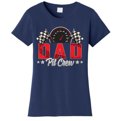 Race Car Birthday Party Racing Family Dad Pit Crew Women's T-Shirt