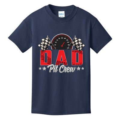Race Car Birthday Party Racing Family Dad Pit Crew Kids T-Shirt