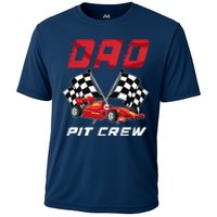 Race Car Birthday Party Racing Family Dad Pit Crew Cooling Performance Crew T-Shirt