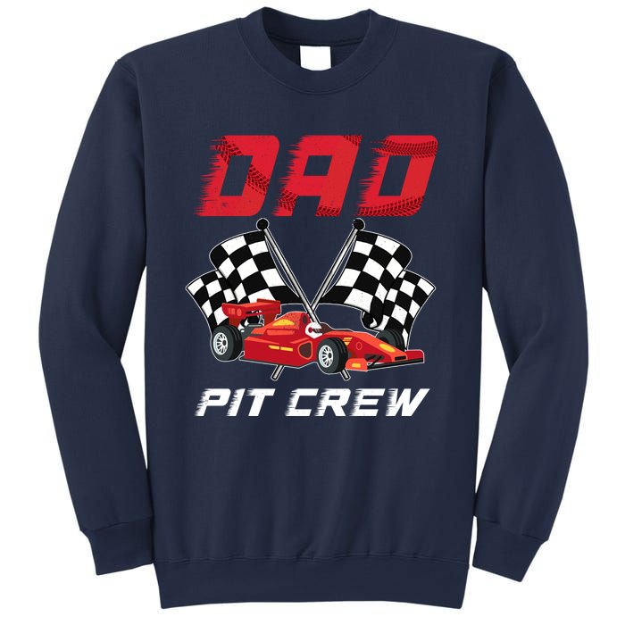 Race Car Birthday Party Racing Family Dad Pit Crew Sweatshirt