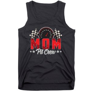 Race Car Birthday Party Racing Family Mom Pit Crew Tank Top